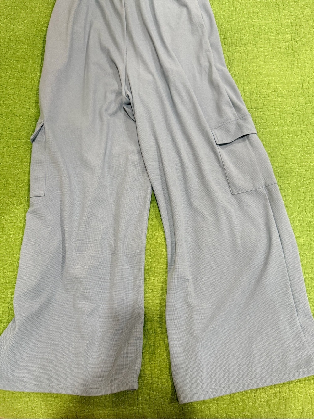 HALARA Dusty Blue Wide-Leg Cargo Jumpsuit with Straps - Picture 2 of 5